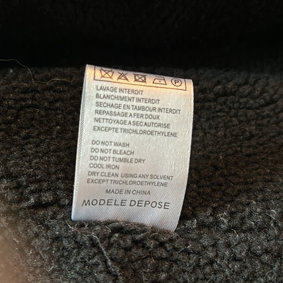 MAJE Black Fox Fur Parka Leather Trim sz 1 (small) - Picture 12 of 12